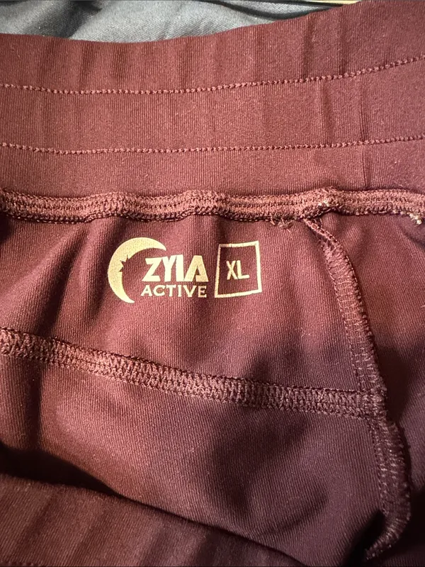 Women's plum Drawstring Jogger Pants Purple Size XL - Image 9