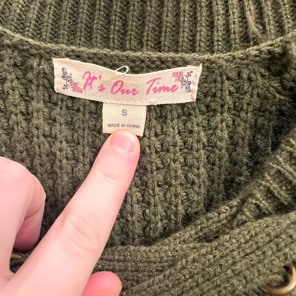 It’s Our Time green sweater - Image 3