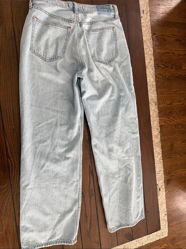 Abercrombie Loose High Rise Jeans Womens 27 4 Y2K 90s Straight Leg Denim - Image 4