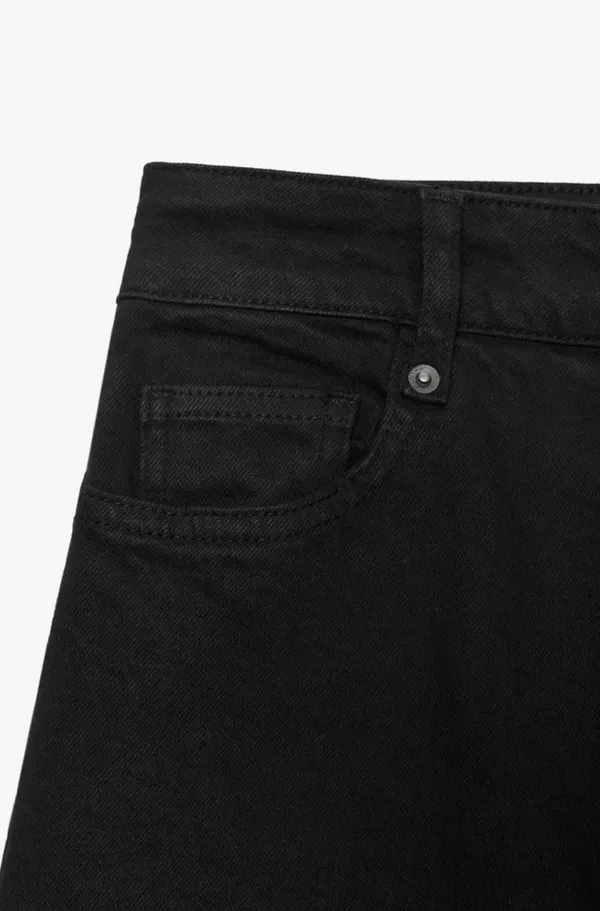 ZARA Black Straight Leg Jeans High-Rise - Image 2