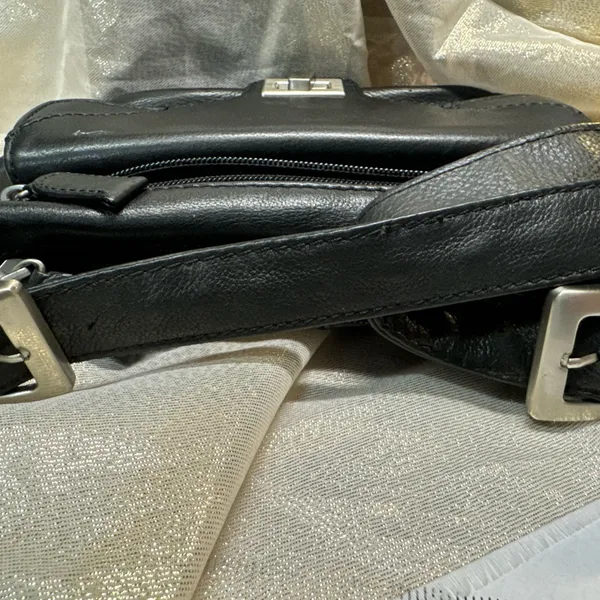 Coldwater Creek Handbag Women Black Faux Leather Purse - Image 4