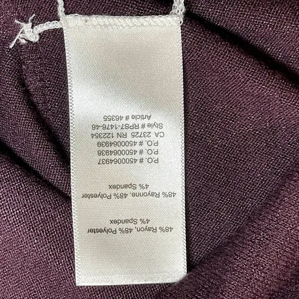 Wilfred Free - Aritzia | Plum Long Sleeve Tunic Top | Small - Image 9