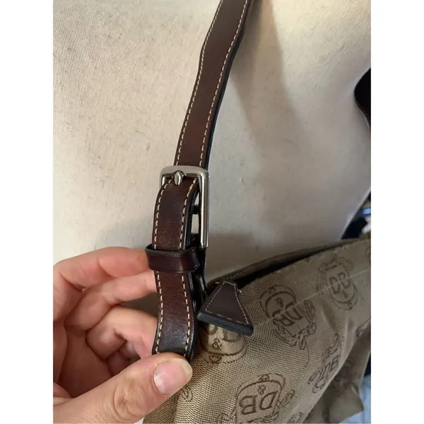 DOONEY & BOURKE Donegal Crest Tan Logo Leather Strap Jacquard vintage - Image 2