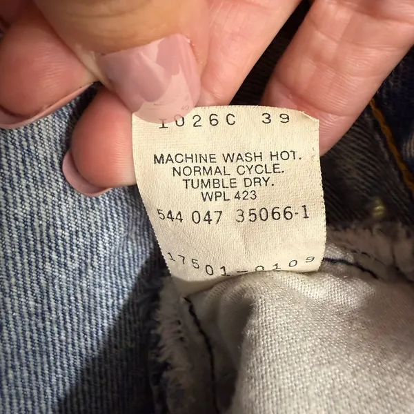 Vintage Levis 501 Women 9 Acid Wash High Rise‎ Tapered Jeans17501-0109 - Image 9
