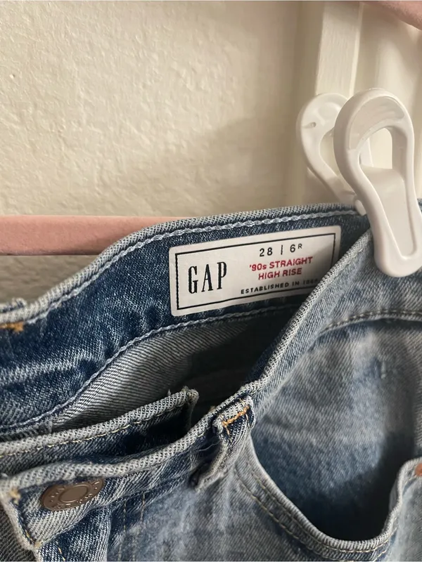GAP Light Blue Straight Leg Jeans - Image 5