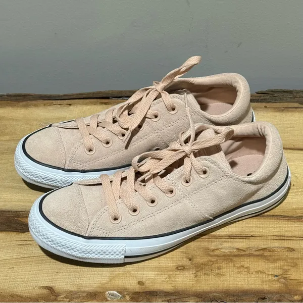 Converse Pink Suede Sneakers‎ Size 8 A36 - Image 3