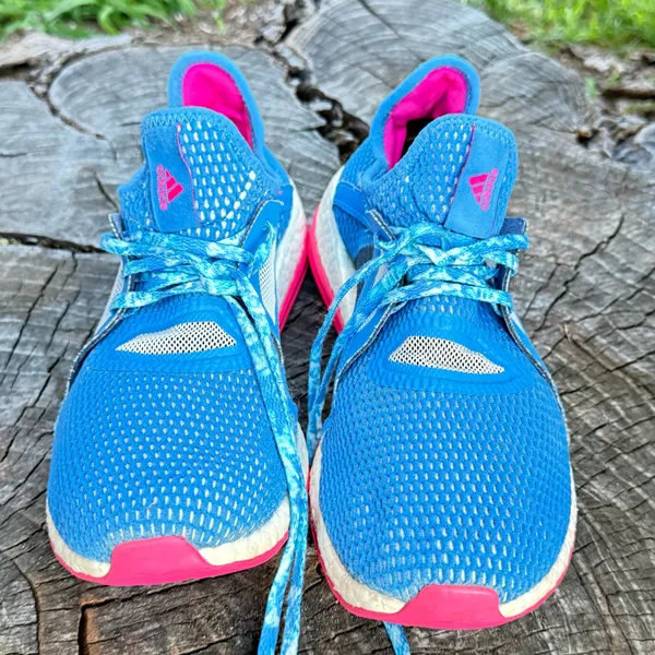 adidas Pure Boost X blue Women Shoes Size 9.5 - Image 3