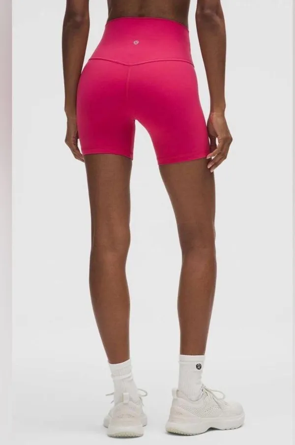 Lululemon NWT Align High Rise Short 6”Raspberry Coulis Size 10 - Image 3