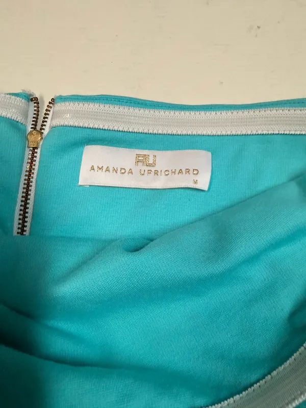 Amanda Uprichard Dress strapless aqua/turquoise - Image 2