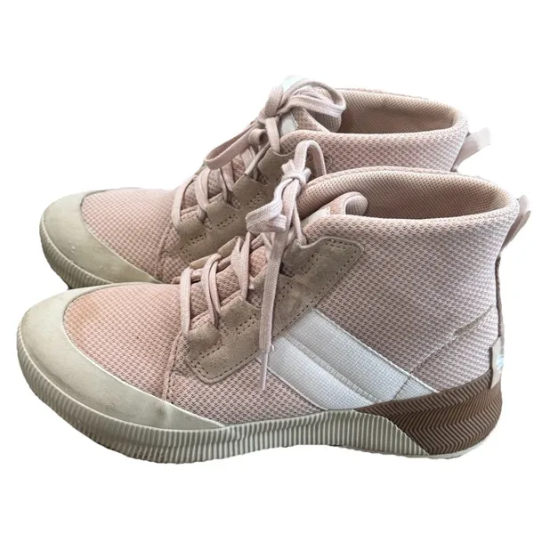 Sorel Out N About III Mid Women's 8.5 Pink White Waterproof Sneaker Boots - Image 2
