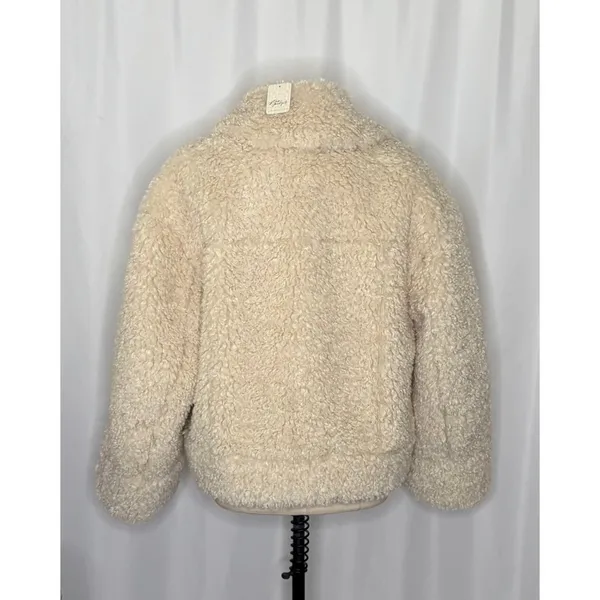 NWT!!‎ FREE PEOPLE Jolie Teddy Coat Faux Fur Oversized Bohemian Outdoors Medium - Image 9