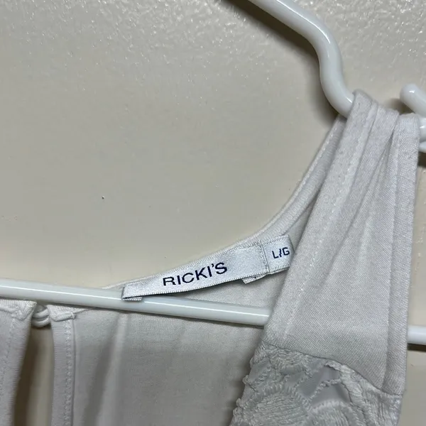 Ricki's Pink and White Lace Floral Tank Top - Image 2