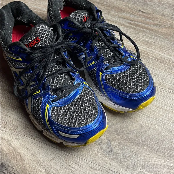 ASICS Blue and Black Athletic Sneakers - Image 2