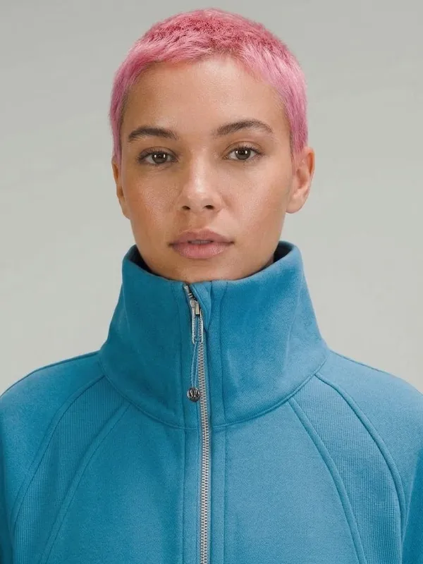 NWT Lululemon Scuba Oversized Funnel Neck Half-Zip in Oceanic Sweatshirt XS/S - Image 2