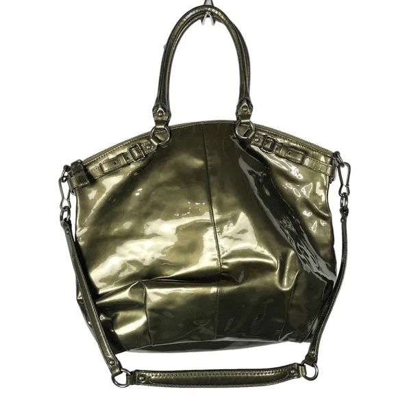 Coach Olive Green Madison Lindsay Large‎ Leather Shoulder Bag - Image 2