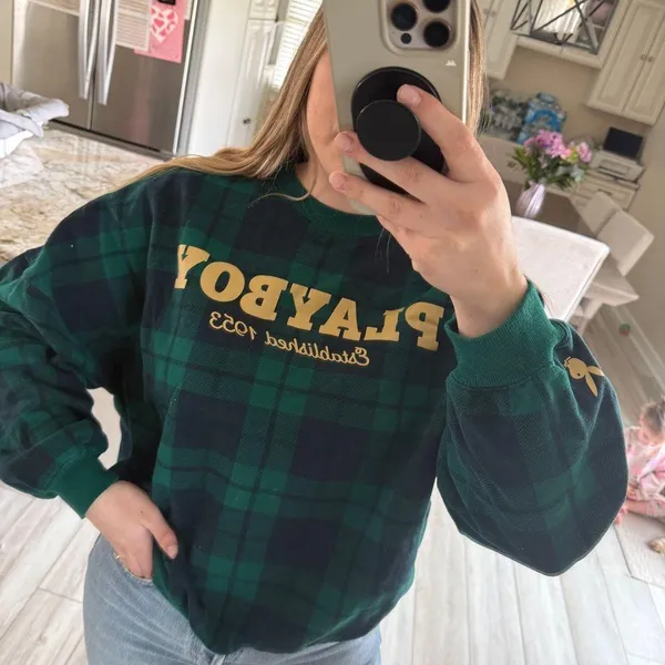Playboy plaid sweatshirt - Image 3