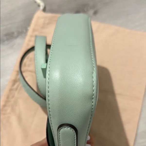 Mango Green Crossbody Bag with Vintage Design - Image 6