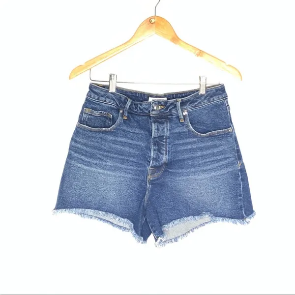 Good American Size 10 High-Rise The Bombshell Denim Jean Shorts - Image 2