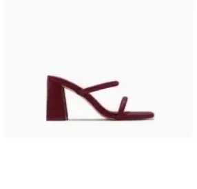 Miss Lola Burgundy Heels - Image 6