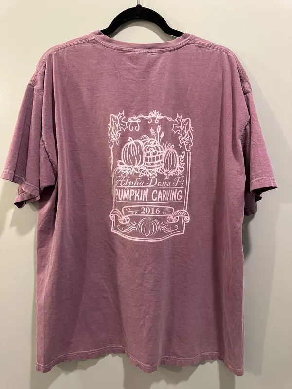 Comfort Colors ADPI 2016 Pumpkin Carving Short Sleeve Pocket Tee - Image 2