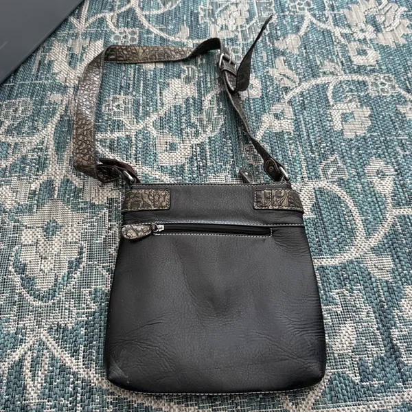 Western Crossbody Purse Womens Silver Buckle Rhinestone‎ Studded Cowgirl Bag - Image 5