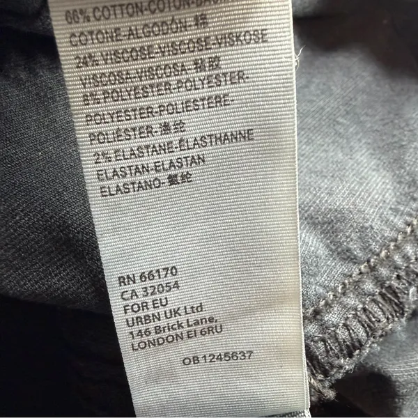 Free People Just Float On Velvet Flare Jeans 24 Black Bell Bottom Raw Hem - Image 9