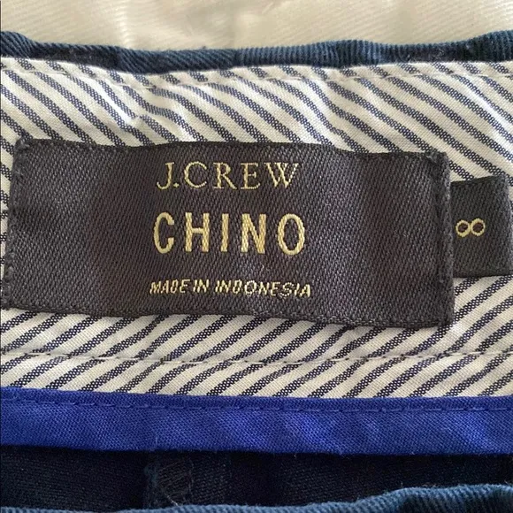 J.Crew Navy Chino Shorts 4” inseam size 8 - Image 2