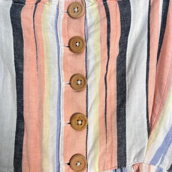 Free People Multicolour Lilah Cotton Pleated Tube Maxi Dress‎ Small Boho Summer - Image 8