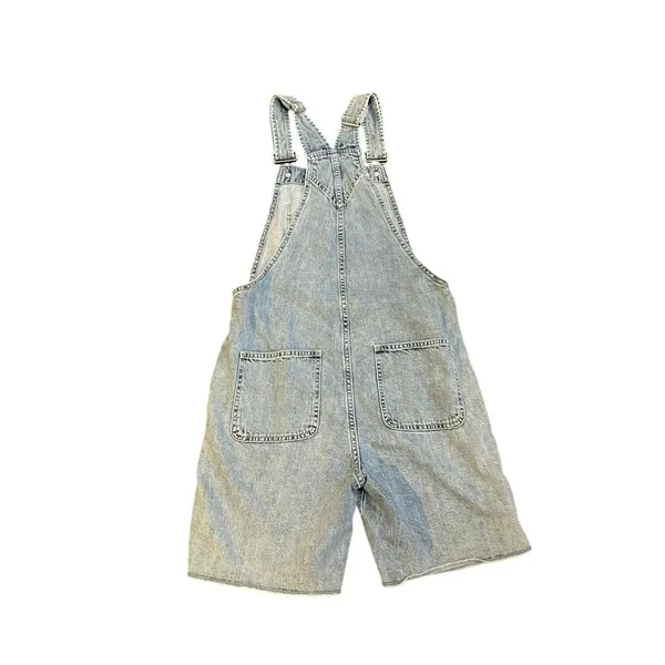 Gap Denim Shortalls Short Overalls SZ XS 90s Streetwear Farm Y2K VTG Inspired - Image 3