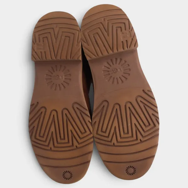 UGG Cedric Womens 8 Chestnut Suede Sheepskin Cuff Buckle Boots - Image 12