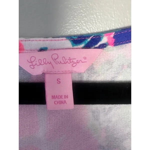 Lilly Pulitzer Tammy Dress Gumbo Limbo UPF 50+ Knit Cap Sleeve Scoop Neck Resort - Image 3