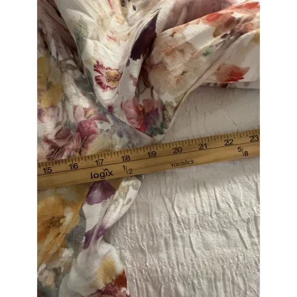 Miss Rosier Bianca Floral-Print Mini Dress Size Medium Floral A-line Vintage - Image 7