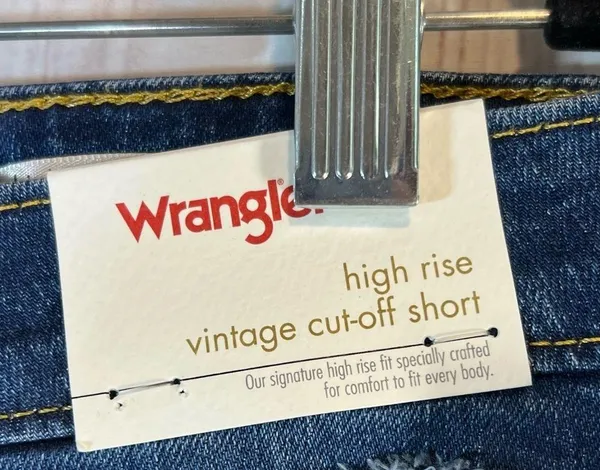Wrangler Women's High-Rise Vintage Cutoff Distressed Jean Shorts - Image 3