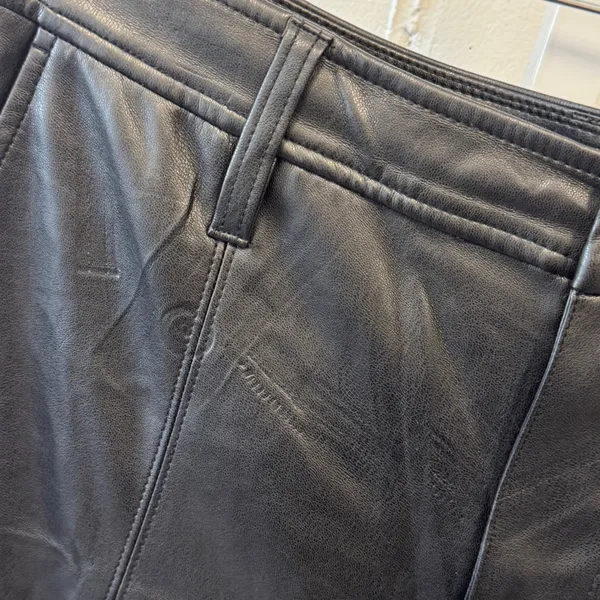 Madewell Slim Emmett Wide-Leg Pants in Vegan Leather High Rise Pants MB269 26 - Image 8