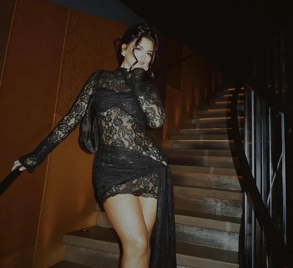 Murci Black Lace Dress - Image 2