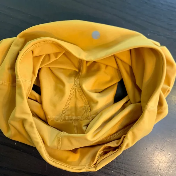 Yogalicious Lux Womens Mustard Yellow High Waisted Yoga GymShorts Size Medium - Image 6