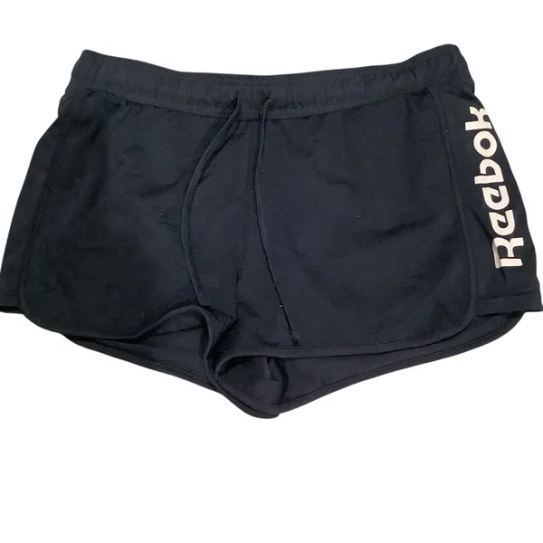 Reebok Women's Navy & White, Athletic Shorts Size L - Image 3