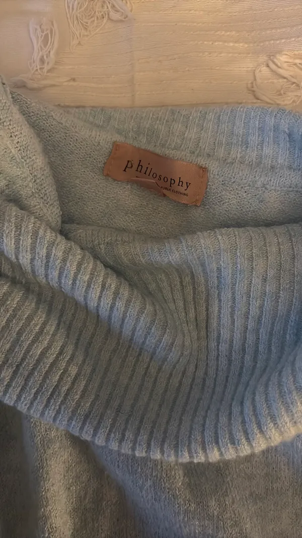 Blue Philosophy Sweater - Image 2