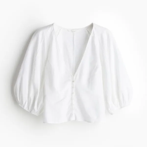 H&M White blouse - Image 2