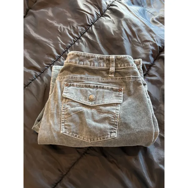 Ann Taylor LOFT Curvy Bootcut Corduroy Pants Gray Mid Rise Size 12 - Image 5