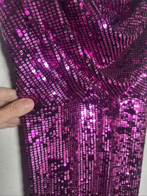 Dress The Population Paloma Sequin Mini Dress Purple Sexy Cocktail Party Evening - Image 5