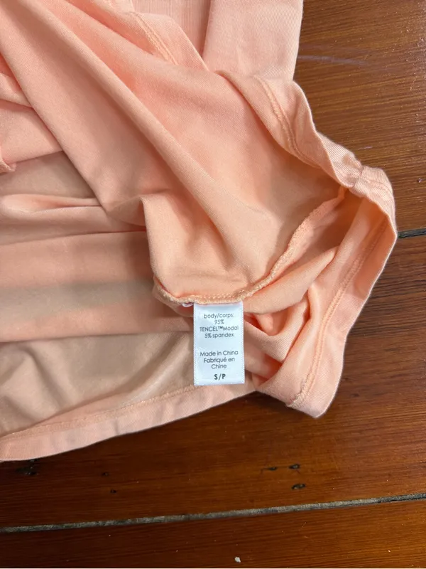 Eberjay Gisele Tencel Modal Short Sleeve Pajama Top Peach Sz Small 💛🍄 - Image 8