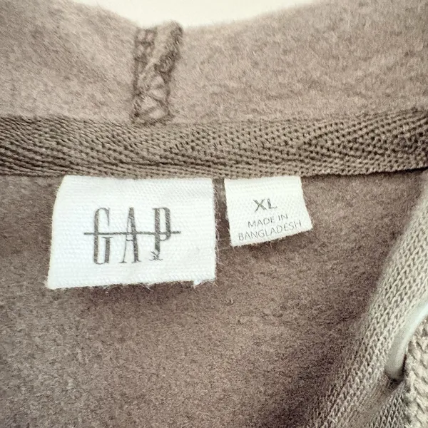 GAP‎ Hoodie Womens Medium Green Pullover Fleece Kangaroo Pocket Sweatshirt XL - Image 6