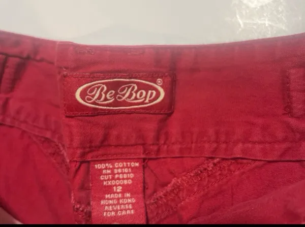 Bebop Red Cargo Pants - Image 4