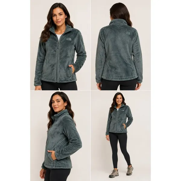 The North Face Women’s Osito Full Zip Fleece Jacket Teal Size Medium M - Image 2