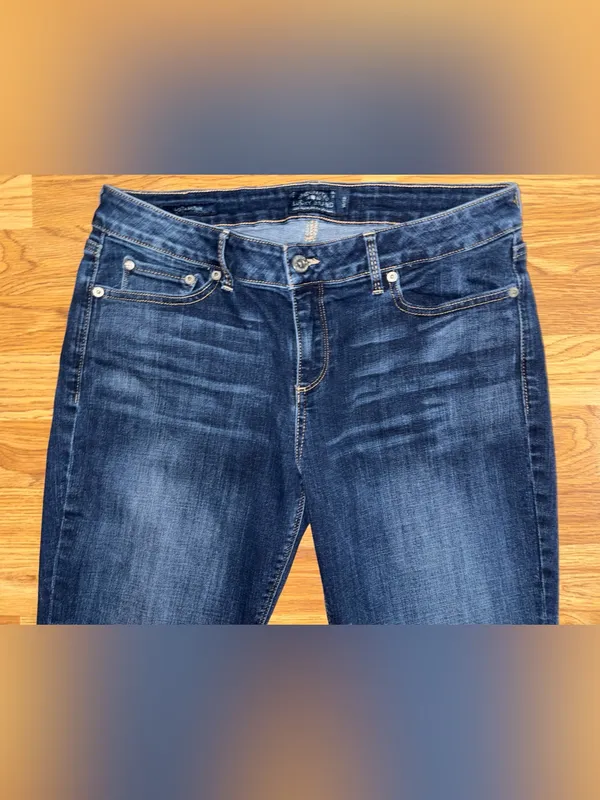 Lucky Brand Jeans Lolita Skinny Leg Women’s Size 14 Waist 32 L30 Dark Wash Denim - Image 3
