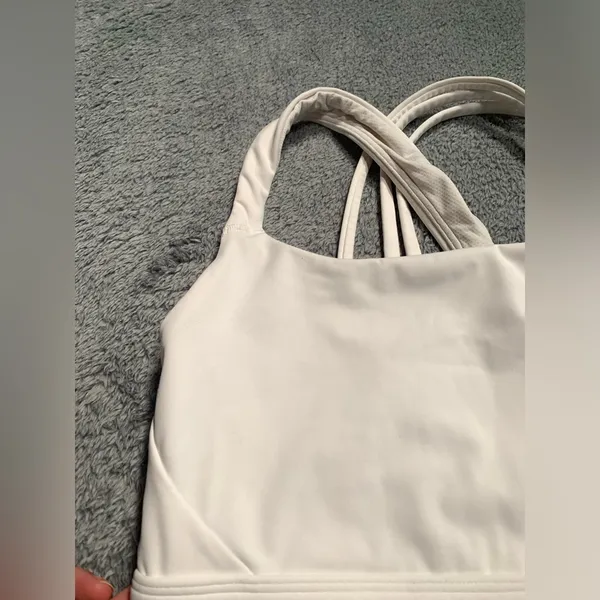 Athleta White Sports Bra - Image 2