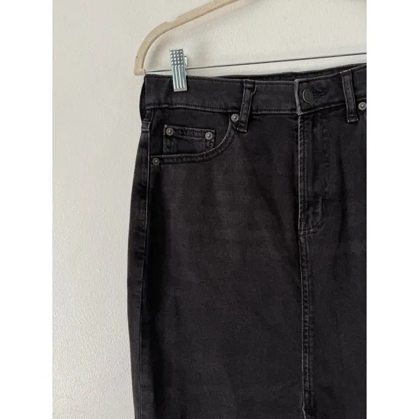 Gap Black Stretchy Denim Midi Pencil Skirt Women’s Size 26 / 2 - Image 3