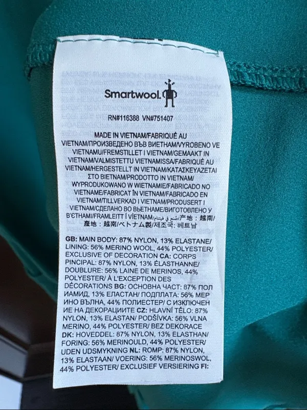 Like New SmartWool Active Tank Dress Lake Blue/Green Size Small - Image 8