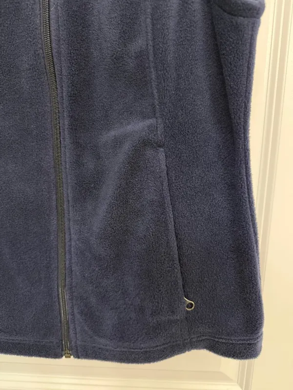 Columbia Benton Springs Navy Full Zip Fleece Vest Women’s M - Image 5